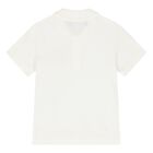 Younger Boys Ivory Medusa Polo Shirt, 1, hi-res