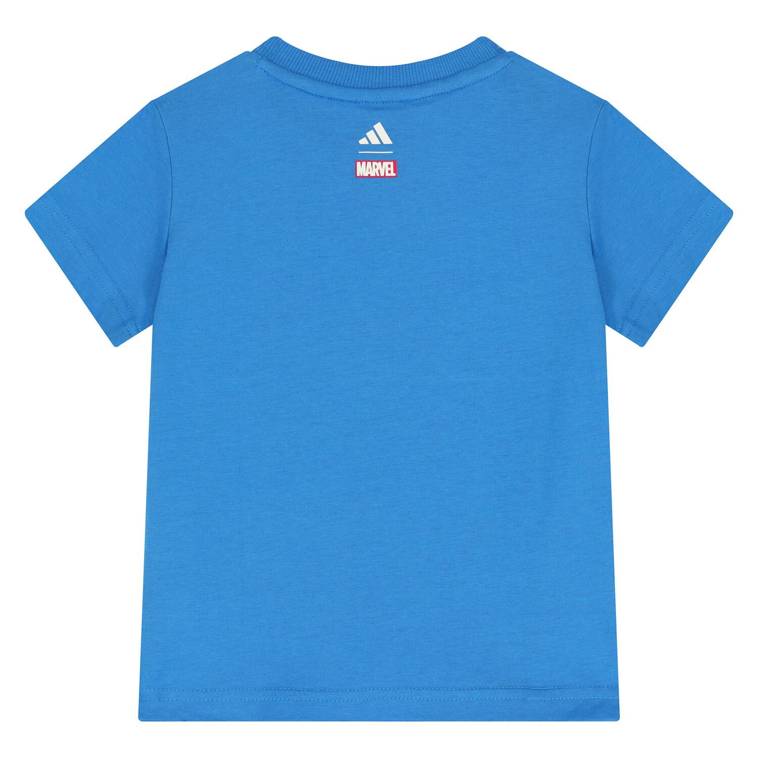 Younger Boys Blue Marvel Shorts Set, 1, hi-res