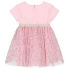 Girls Pink Tulle Choupette Dress, 1, hi-res