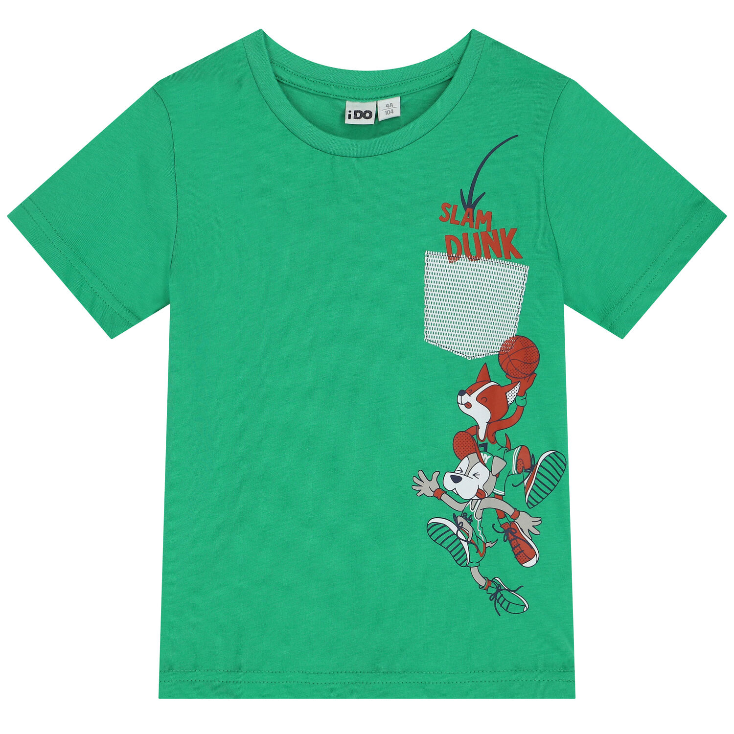 Boys Green & Navy Blue Dogs Shorts Set, 1, hi-res