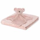 Baby Girls Pink Koala Doudou Comforter & Blanket Set, 2, hi-res
