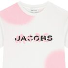 Girls White & Pink Logo Dress, 2, hi-res