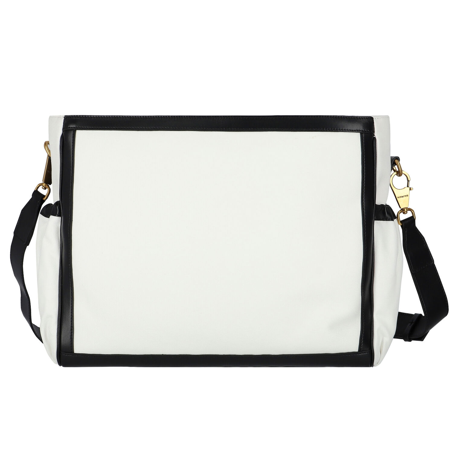 White & Black Logo Baby Changing Bag, 1, hi-res