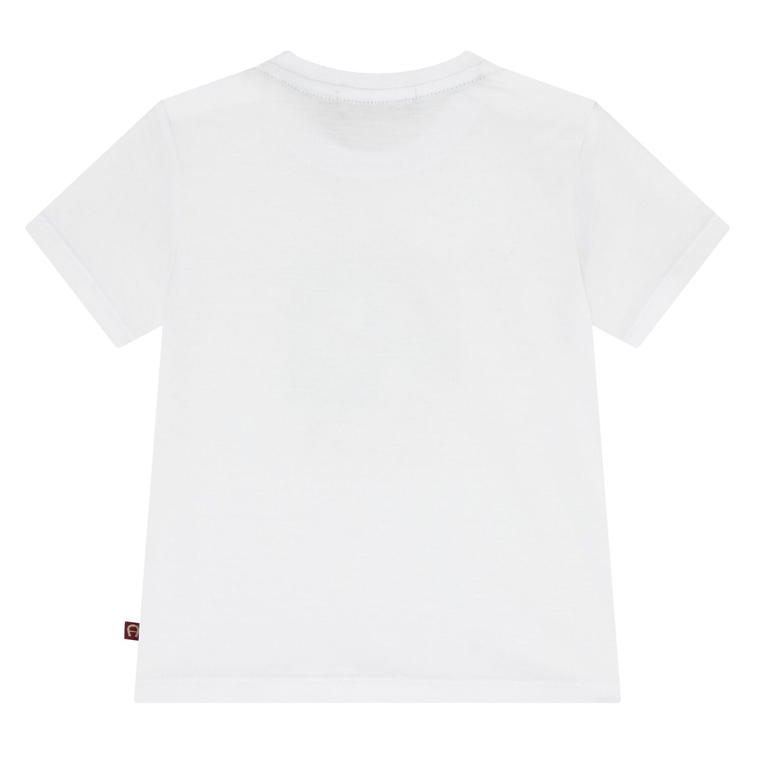Younger Boys White Logo T-Shirt, 1, hi-res
