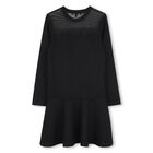 Girls Mini Me Black Logo Dress, 1, hi-res