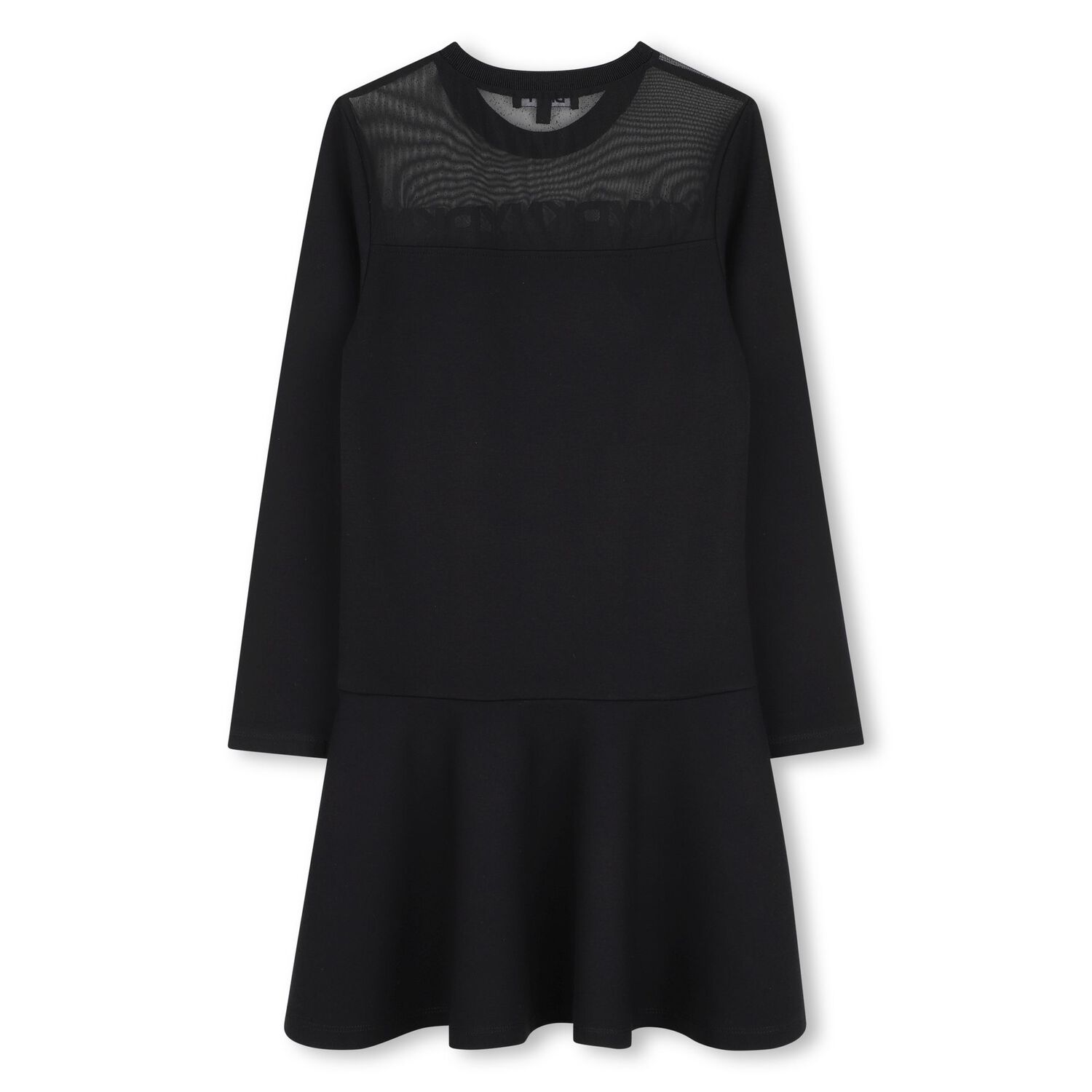 Girls Mini Me Black Logo Dress, 1, hi-res