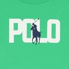 Boys Green Logo T-Shirt, 1, hi-res