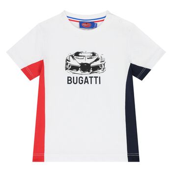 Younger Boys White Logo T-Shirt