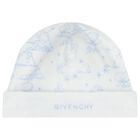 Baby Boys White & Blue Toile De Jouy Babygrow Gift Set, 1, hi-res
