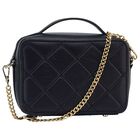 Girls Black Quilted Handbag, 1, hi-res
