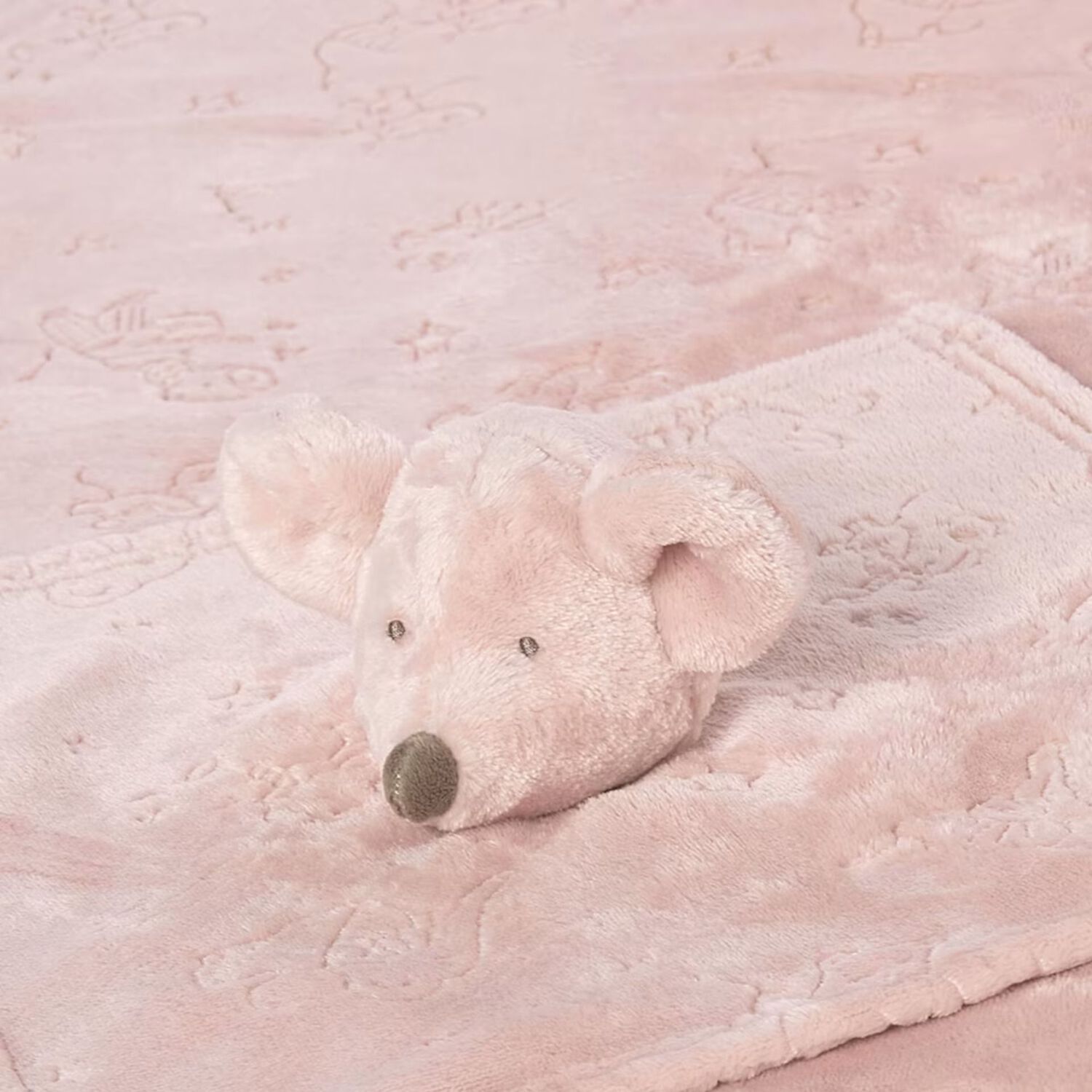 Baby Girls Pink Koala Doudou Comforter & Blanket Set, 2, hi-res