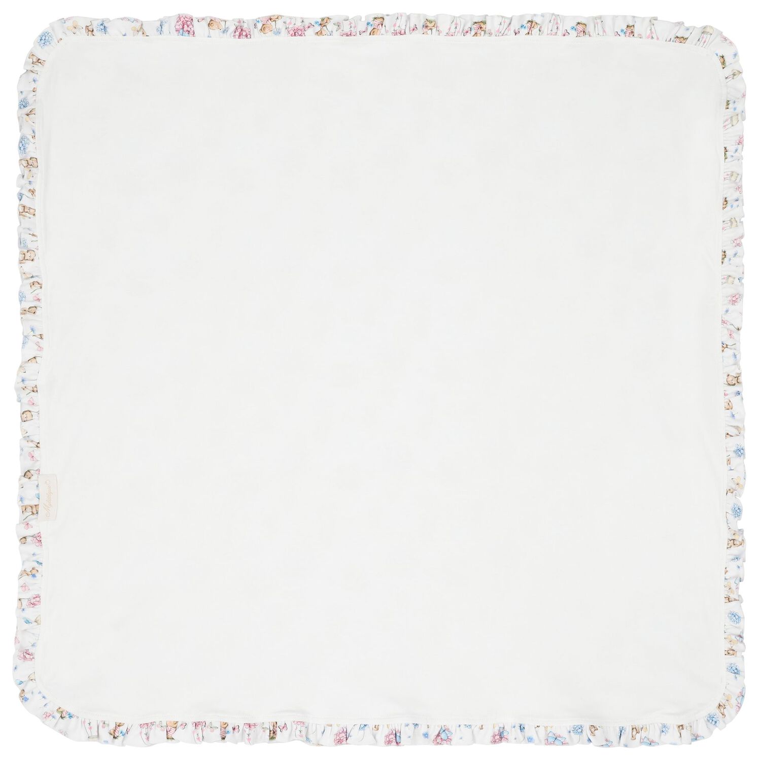 Baby Girls White Azalia Blanket, 1, hi-res