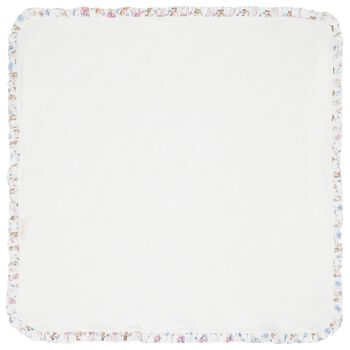 Baby Girls White Azalia Blanket