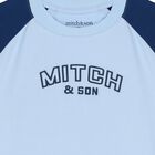 Boys Blue Logo Shorts Set, 1, hi-res