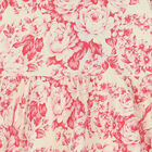 Girls Ivory & Pink Floral Tiered Dress, 1, hi-res