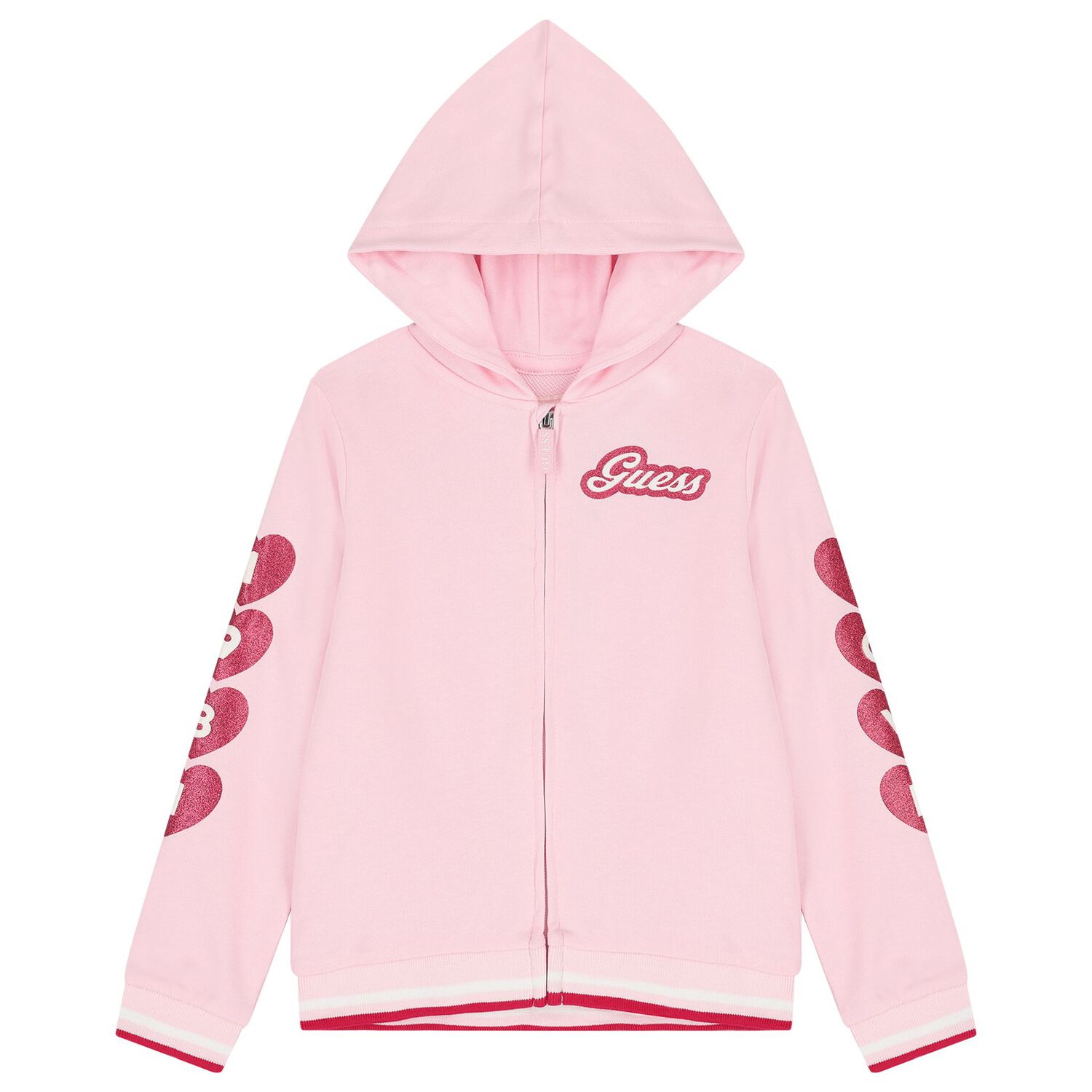 Girls Pink Logo Tracksuit, 1, hi-res