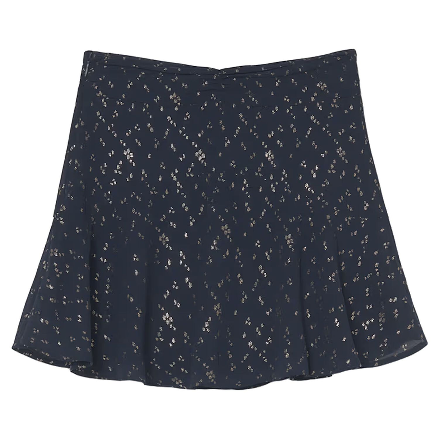 Girls Navy Blue Chiffon Skirt, 1, hi-res