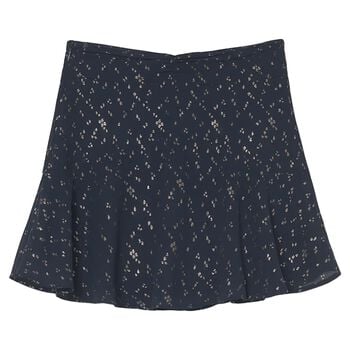 Girls Navy Blue Chiffon Skirt