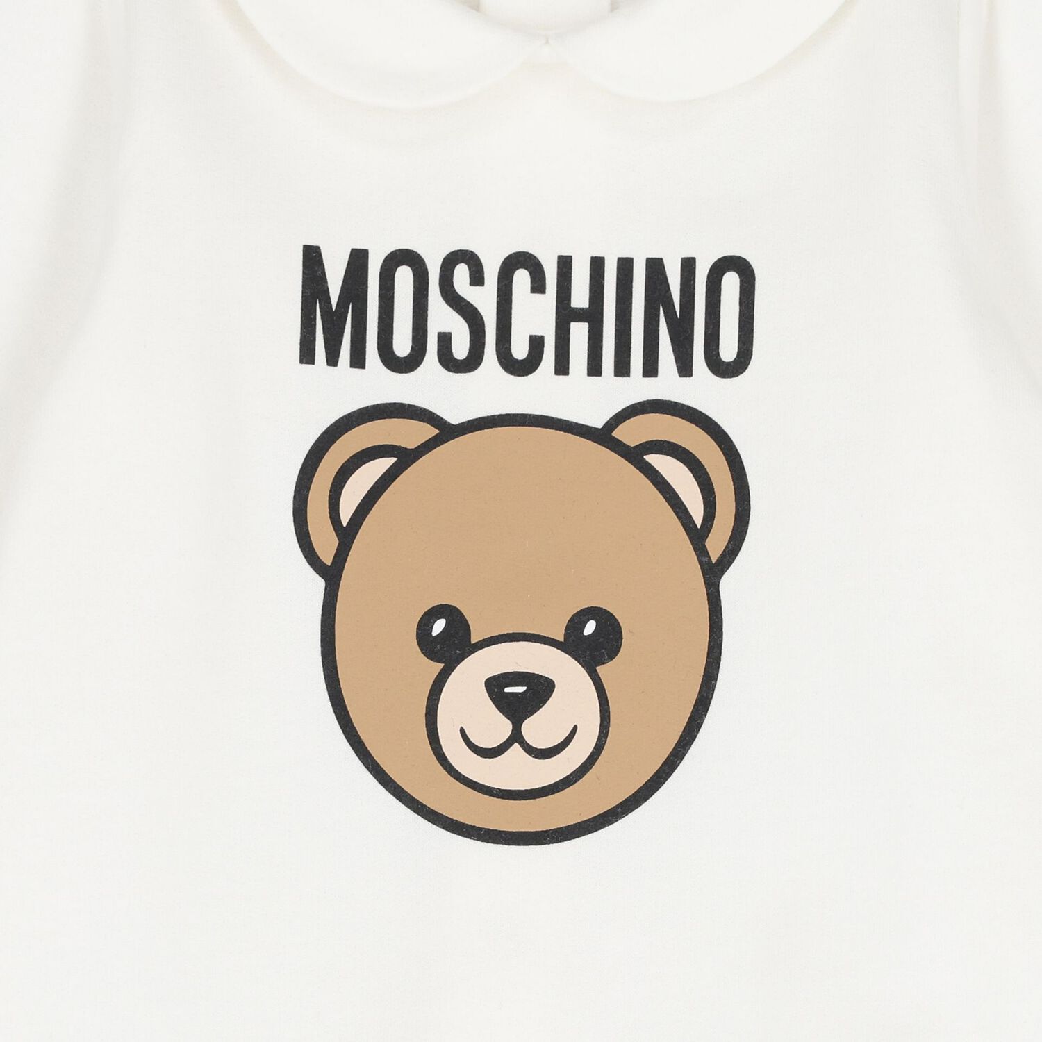 White Teddy Bear Logo Babygrow Gift Set, 1, hi-res