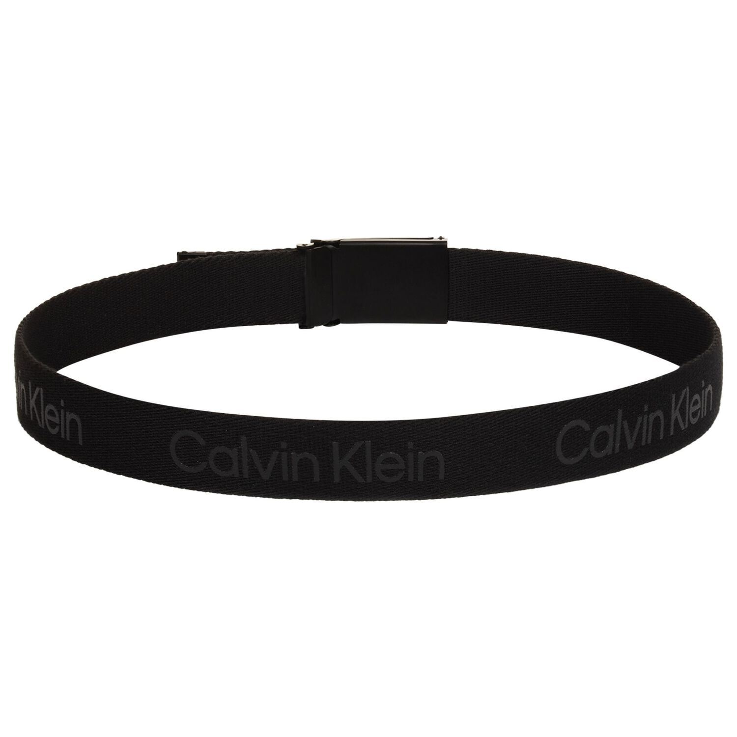 Boys Black Logo Belt, 1, hi-res