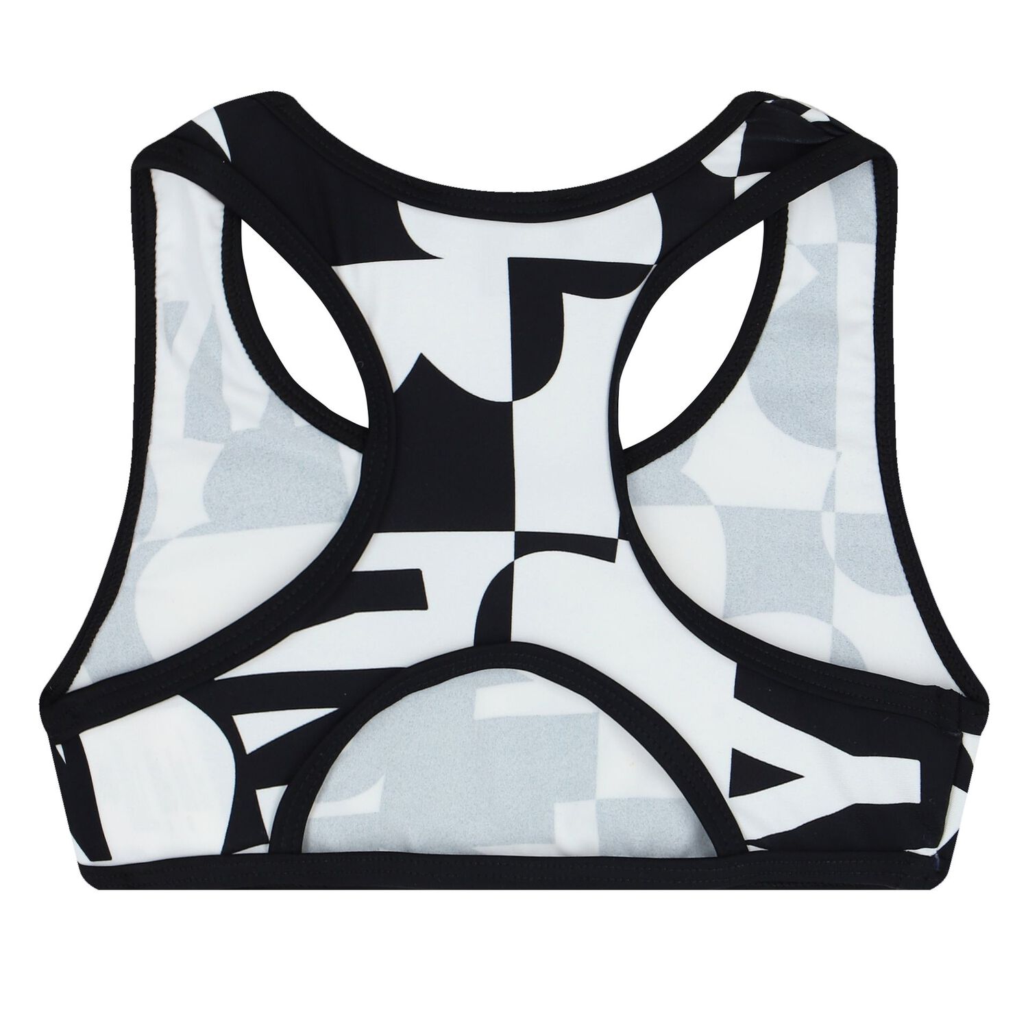 Girls Black & White Logo Bikini, 1, hi-res