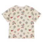 Younger Boys White, Red & Beige Shorts Set, 1, hi-res