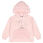 Girls Pink Logo Faux fur Leggings Set, 1, hi-res