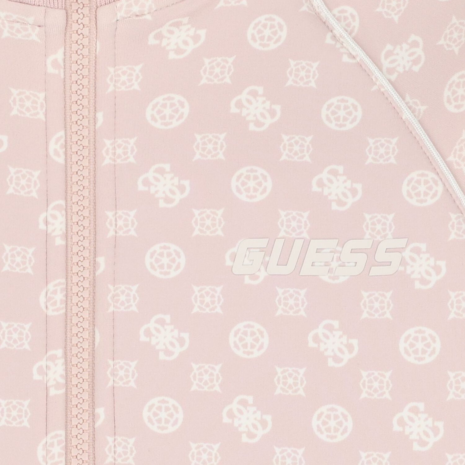 Girls Pink Logo Zip Up Top, 1, hi-res image number null