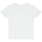 Girls White Sequin Heart T-Shirt, 1, hi-res