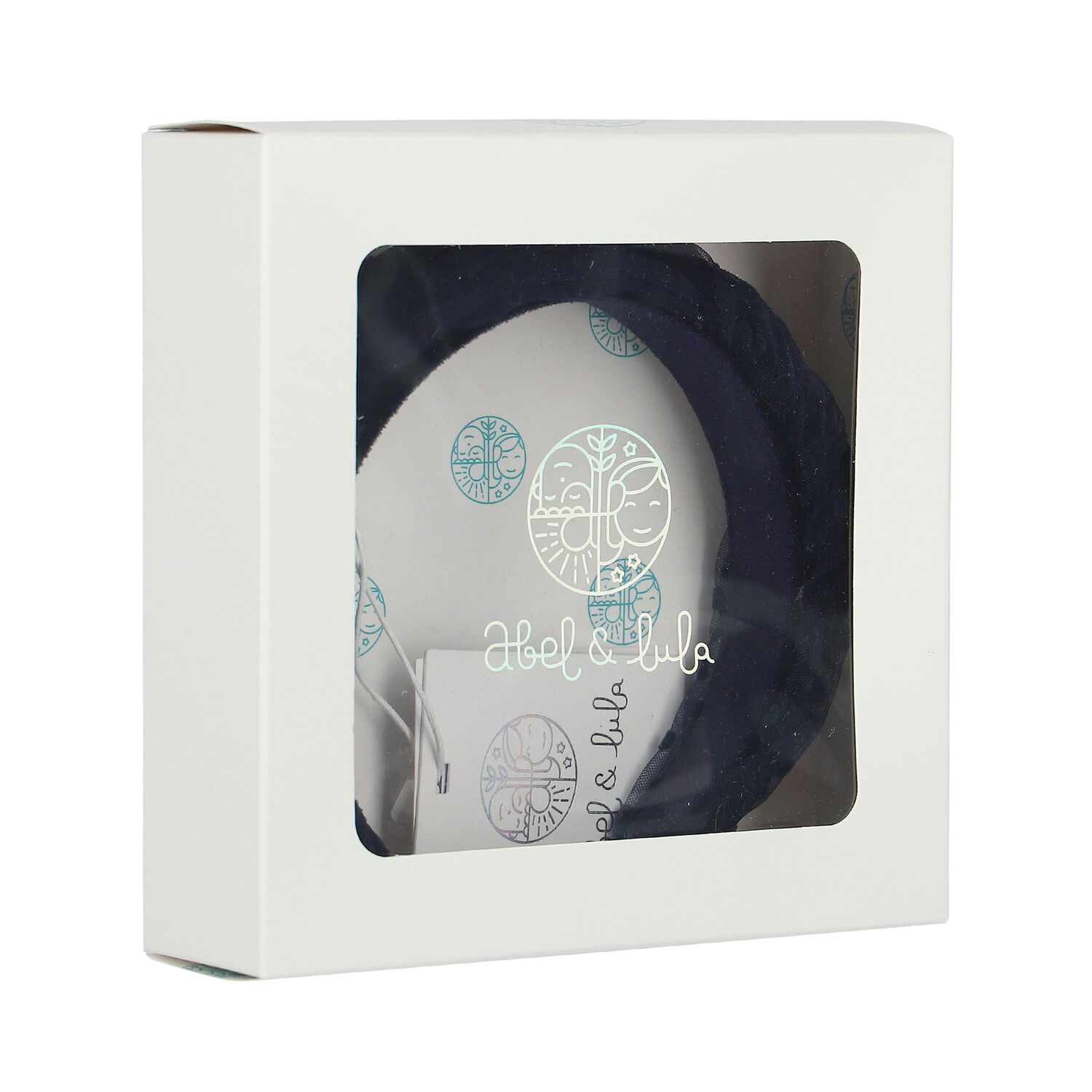 Girls Navy Tulle Headband, 1, hi-res