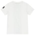Boys White & Black Logo T-Shirt, 1, hi-res