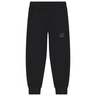 Boys Black Logo Joggers , 1, hi-res