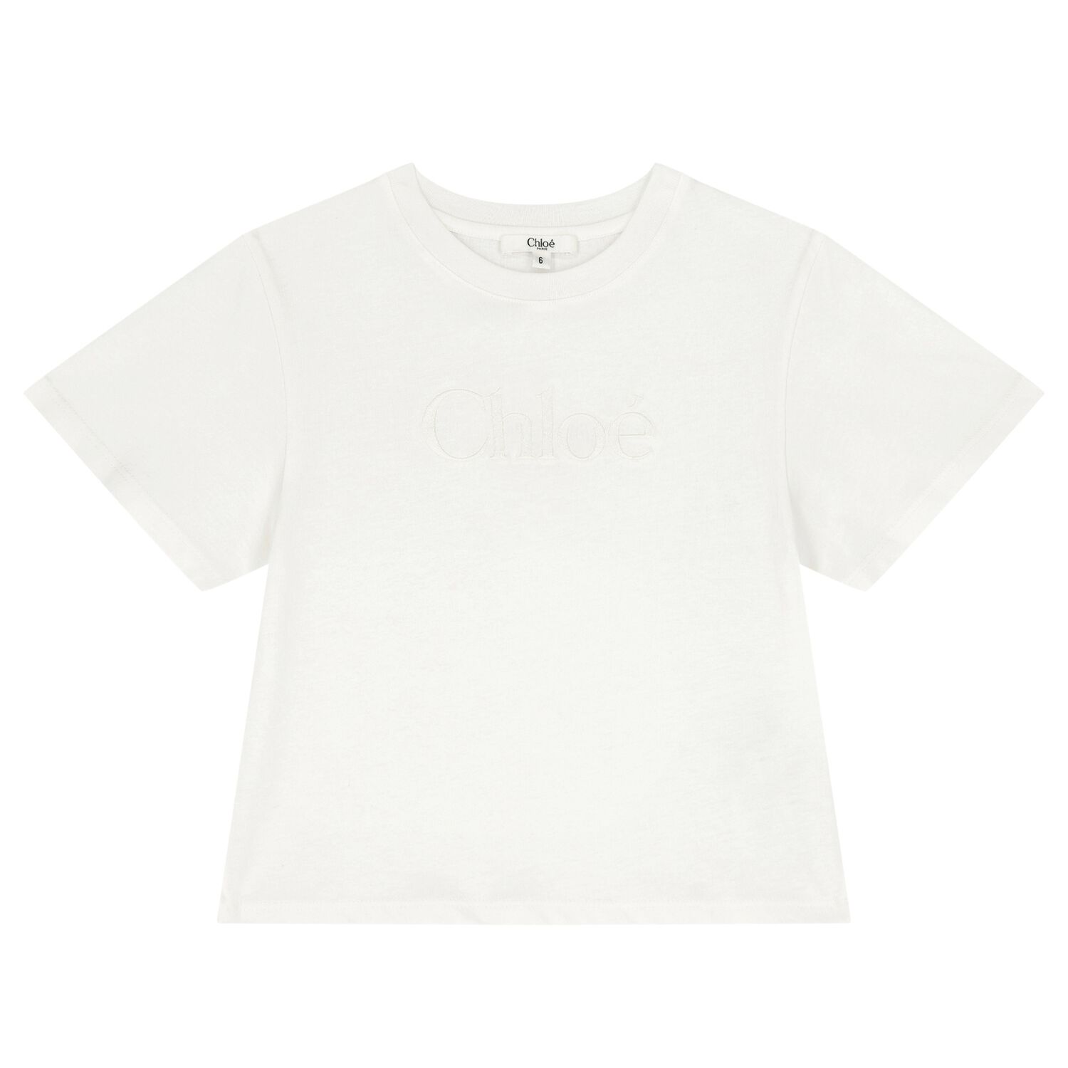 Girls Ivory Logo T-Shirt, 1, hi-res
