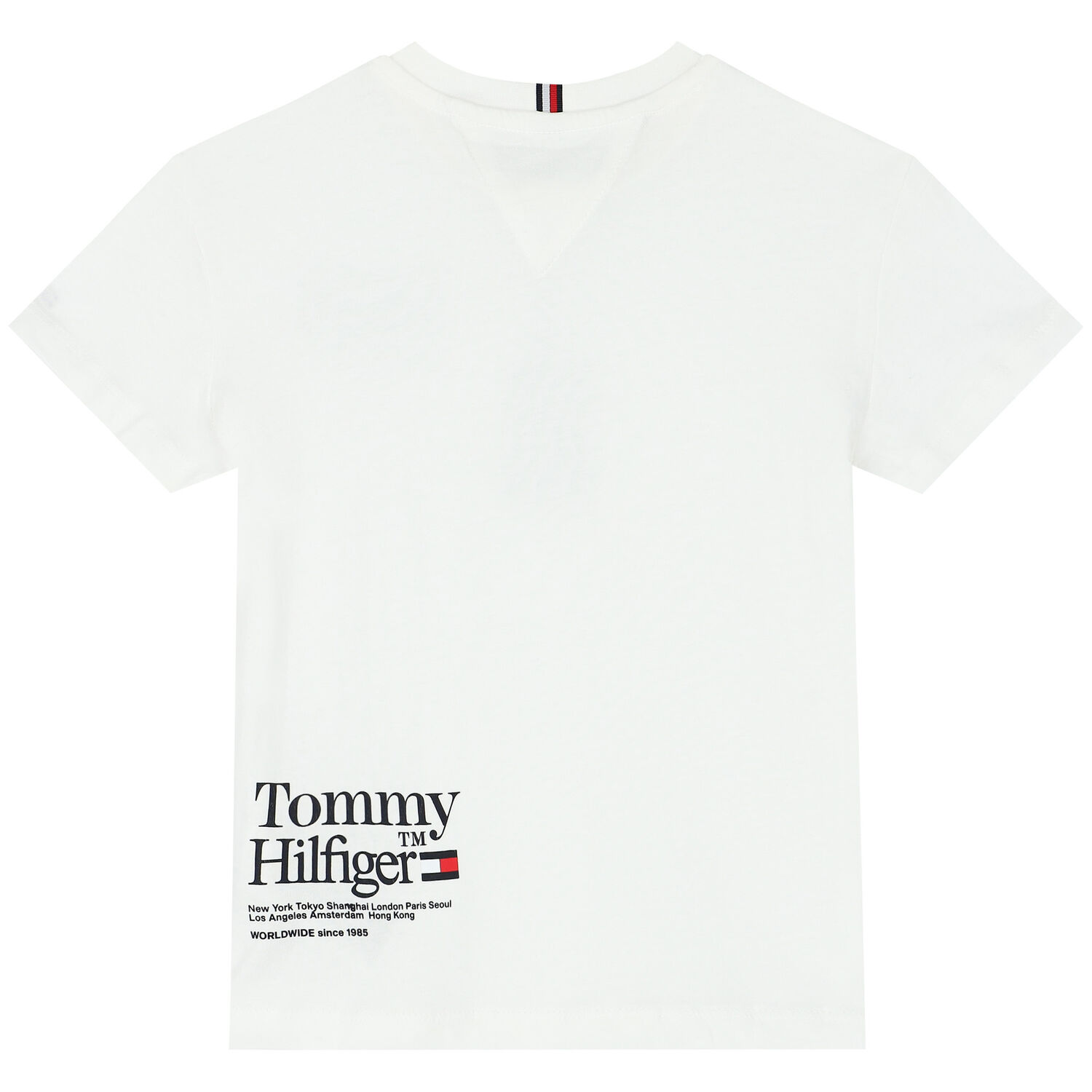 Boys White Logo T-Shirt, 1, hi-res