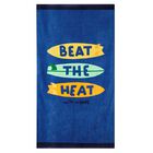 Boys Blue Surf Board Towel, 1, hi-res