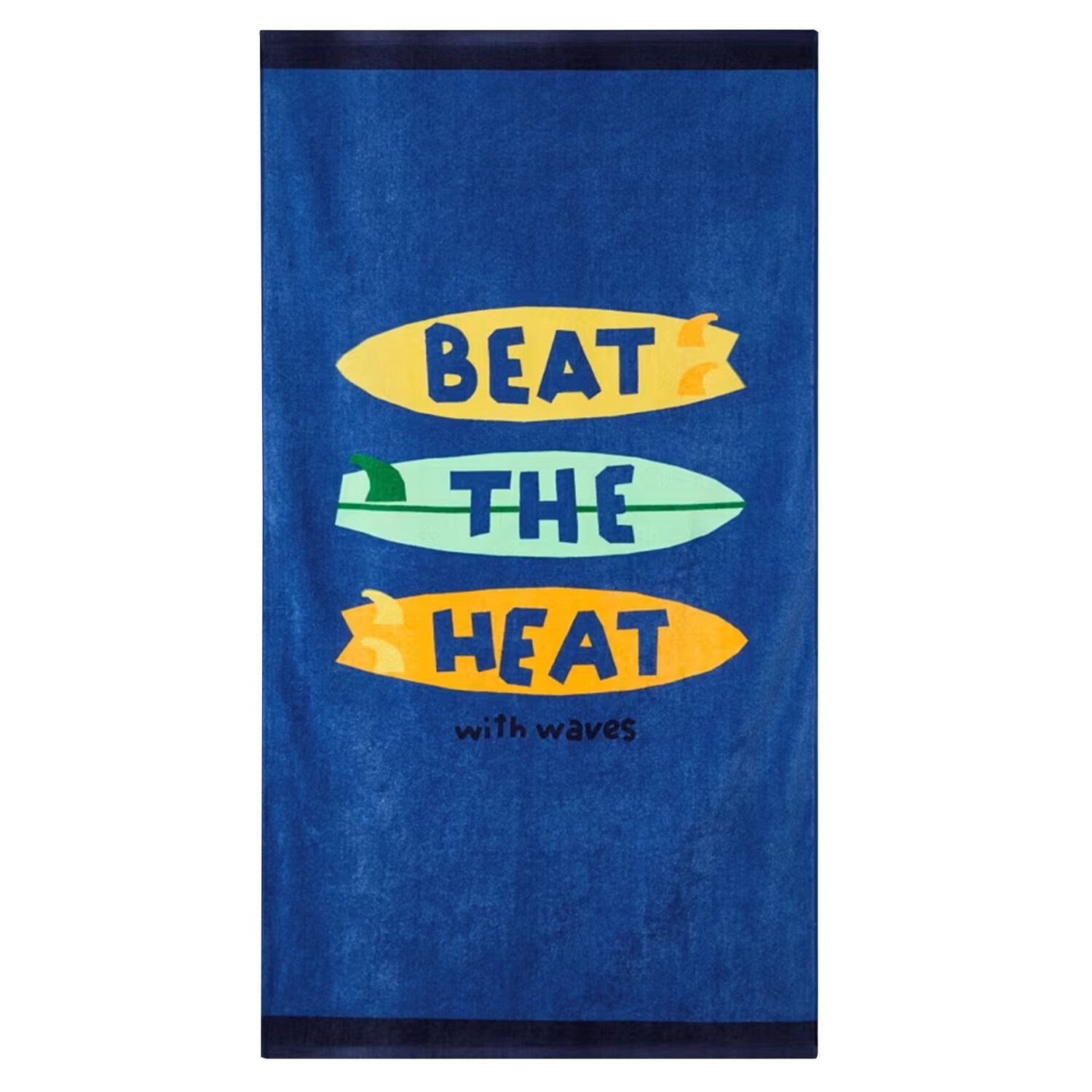 Boys Blue Surf Board Towel, 1, hi-res image number null