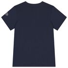 Boys Navy Blue Logo T-Shirt, 2, hi-res