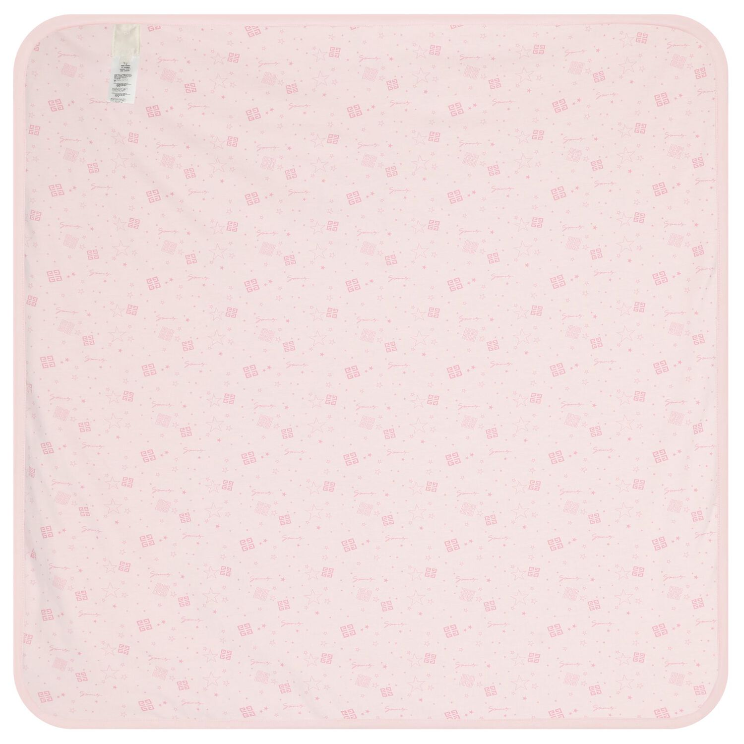 Baby Girls Pink Logo Blanket & Hat Set, 1, hi-res