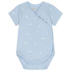 Baby Boys White & Blue Bodysuits ( 2-Pack ), 3, hi-res