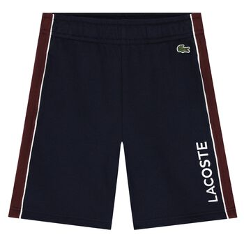 Boys Navy Blue Logo Shorts