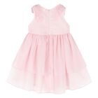 Younger Girls Pink Chiffon Dress, 1, hi-res
