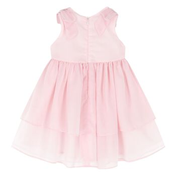 Younger Girls Pink Chiffon Dress