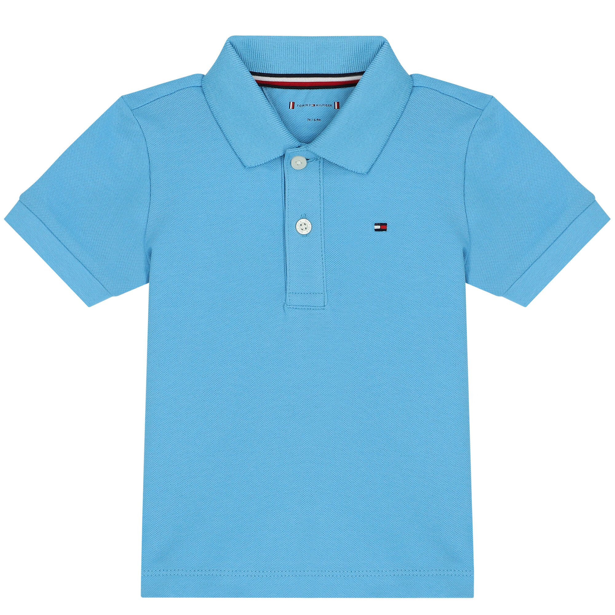 Tommy Hilfiger Baby Boys Blue Logo Polo Shirt Junior Couture UK
