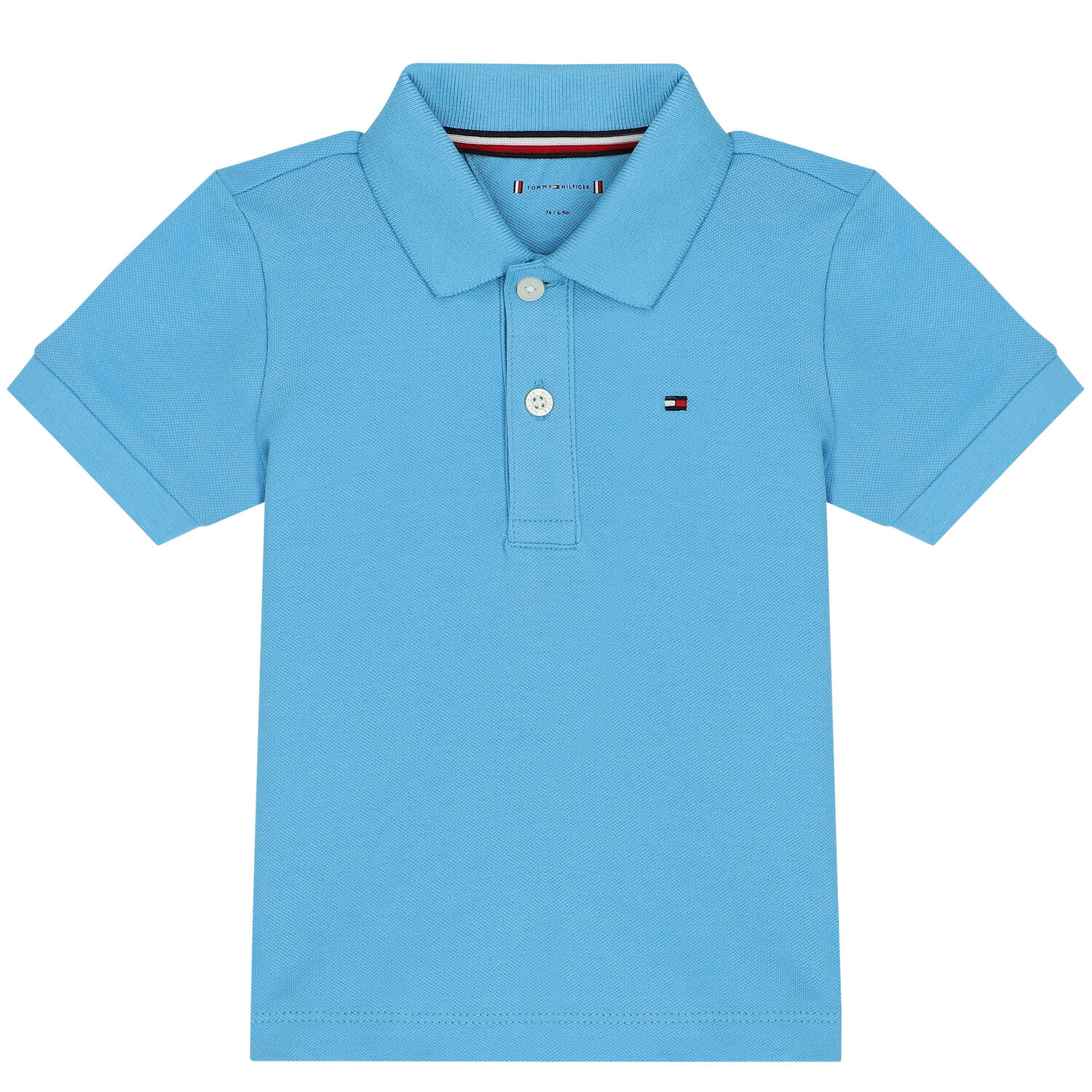 Baby Boys Blue Logo Polo Shirt, 1, hi-res
