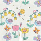 Younger Girls White Flower Leggings, 1, hi-res