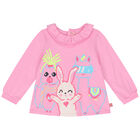 Younger Girls Pink Pixel Character Top, 1, hi-res