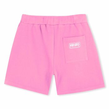 Girls Pink Logo Shorts
