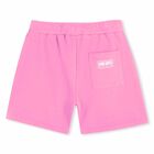 Girls Pink Logo Shorts, 1, hi-res