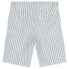 Boys Blue & Ivory Striped Shorts, 1, hi-res