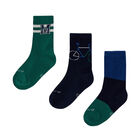 Boys Multi-Colored Socks ( 3-Pack ), 1, hi-res